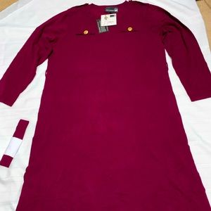 Antthony Design Orginals Purple Long Sleeve Dress